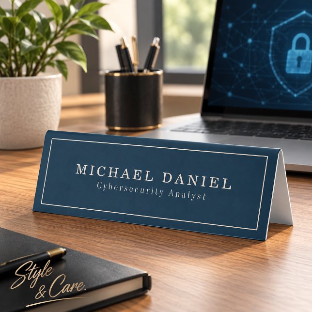 Personalised desk sign for meetings or work (Personalized desk sign for meetings or work)