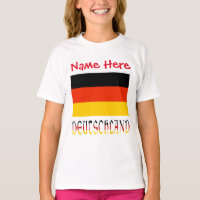 Personalised Deutschland Flag Heritage Girls'