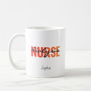 Personalised Dialysis Nurse Name Coffee Mug