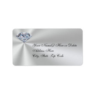 Personalised Diamond Anniversary Address Labels