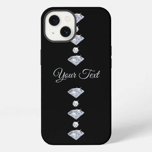 Personalised Diamonds  iPhone Case (Back)