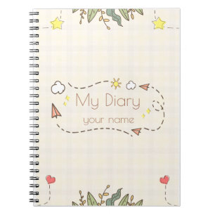 Personalised Diary Notebook with Name