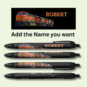 Personalised Diesel Engine Train Pen