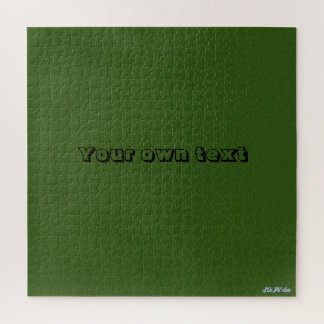 personalised difficult green colour relaxed puzzle