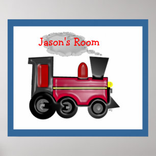 Personalised Dimensional Train Art Poster