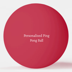 Personalised Dimensions 1.57" Red Ping Pong Ball