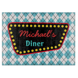 Personalised Diner Cutting Board