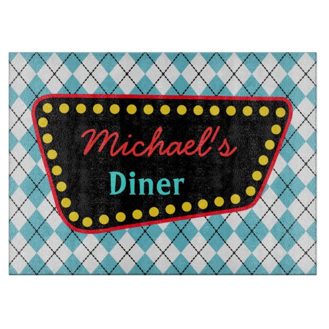 Personalised Diner Cutting Board (Front)