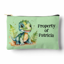 Personalised Dino Pouch Bag -Print Cut Sew Bag