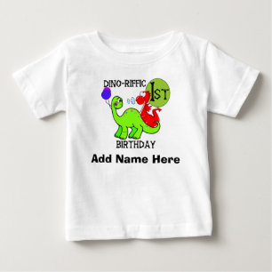 Personalised Dinosaur 1st Birthday Tshirt
