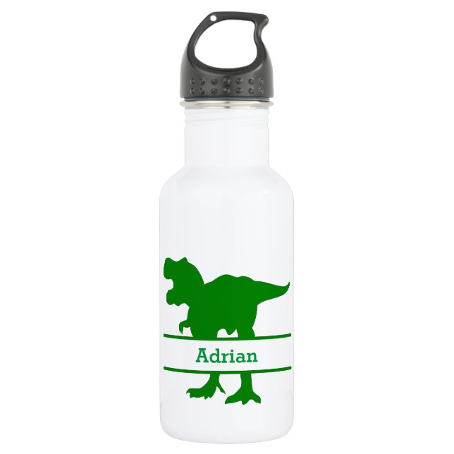 Personalised  Dinosaur 532 Ml Water Bottle (Front)