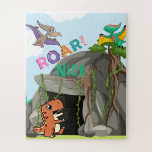Personalised Dinosaur and Friends Jigsaw Puzzle