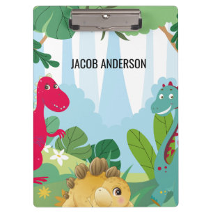 Personalised Dinosaur Back to School Name Clipboard