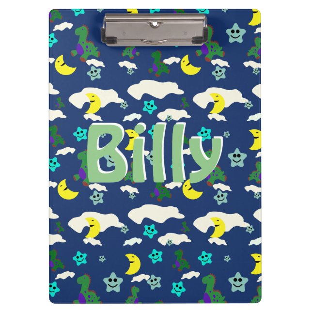 Personalised Dinosaur Clipboard (Front)