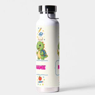 Personalised Dinosaur Kids Back to School Bottle