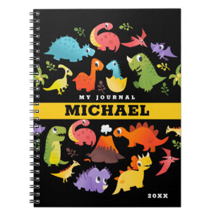 Personalised Dinosaur Notebook