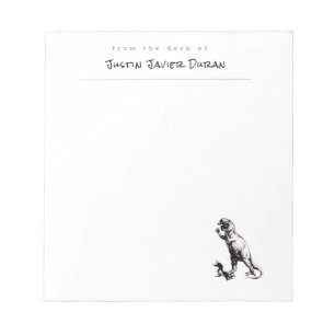 Personalised Dinosaur Notepad