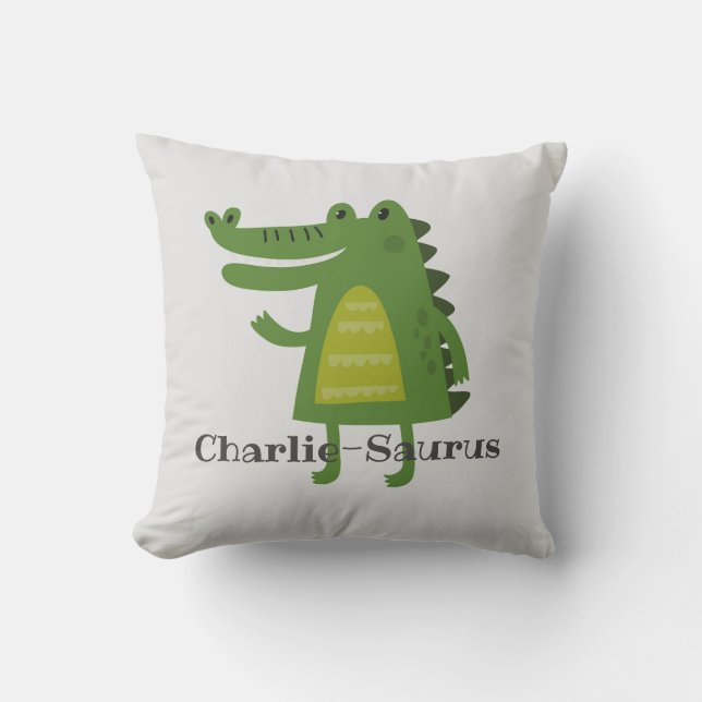 Personalised Dinosaur Pillow for Kids (Front)
