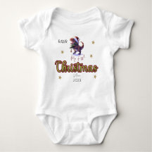 Personalised Dinosaur Rawr Babies First Christmas