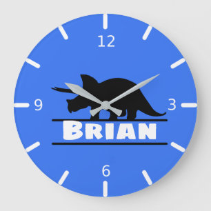 Personalised Dinosaur Square Wall Clock