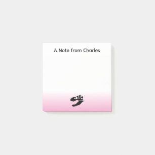 Personalised Dinosaur T. rex Post-it Notes