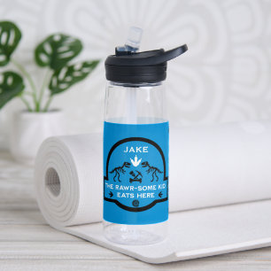 Personalised Dinosaur Table Mat Water Bottle