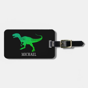 Personalised dinosaur travel  luggage tag