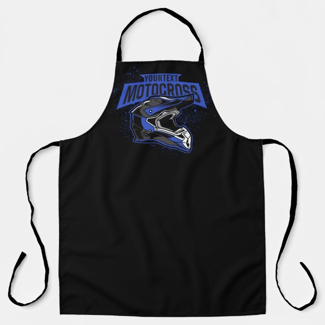 Personalised Dirt Bike Motocross Racing Helmet   Apron (Front)