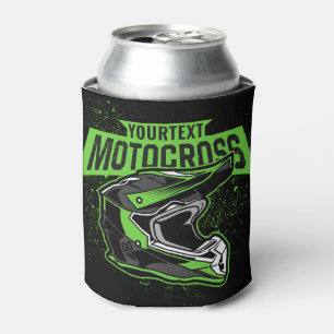 Personalised Dirt Bike Motocross Racing Helmet     Can Cooler