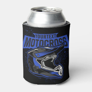 Personalised Dirt Bike Motocross Racing Helmet   Can Cooler
