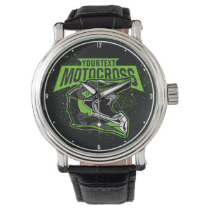 Personalised Dirt Bike Motocross Racing Helmet Watch