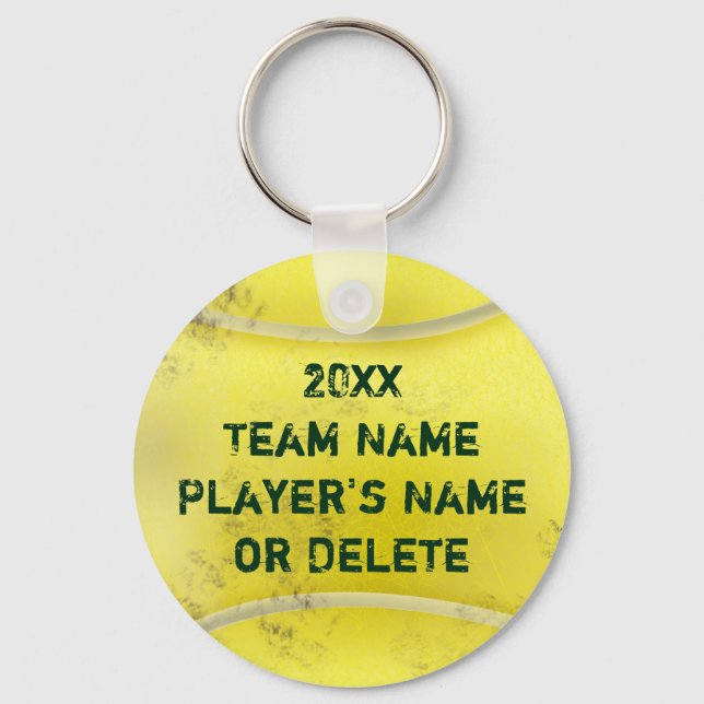 Personalised Dirty Old Tennis Ball Keychains CHEAP (Front)