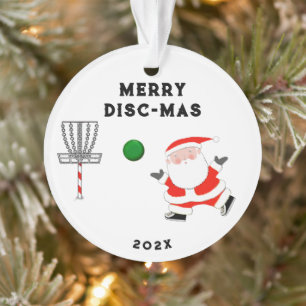personalised disc golf holiday gift ornament