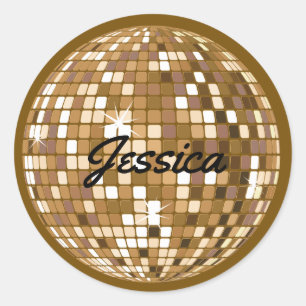Personalised Disco Ball Stickers