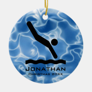 Personalised Diving Ornament