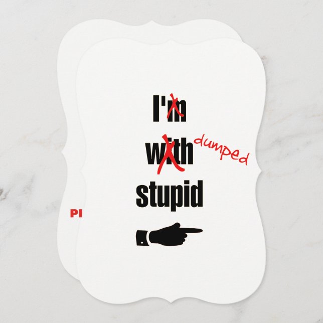 Personalised Divorce | Funny Girls Night Out Party Invitation (Front/Back)