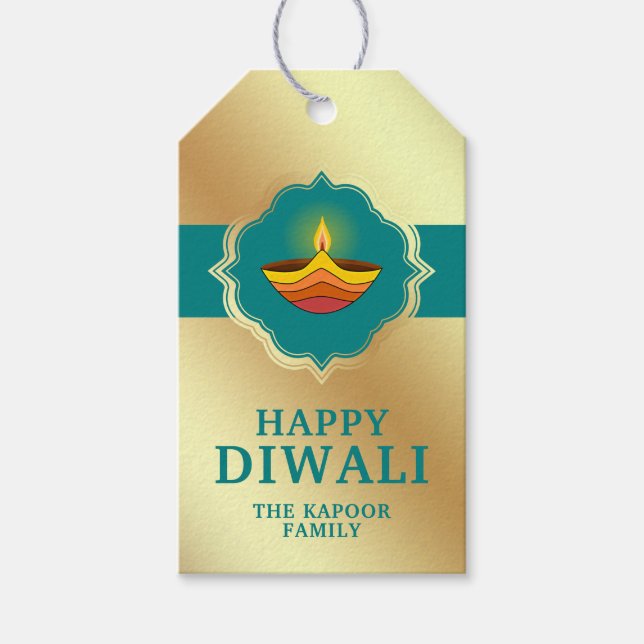 Personalised Diwali Gift Tags (Front)
