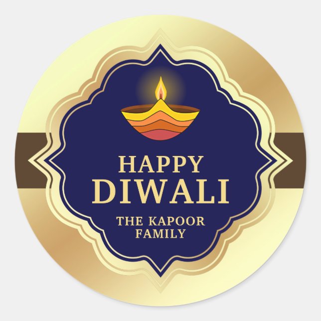 Personalised Diwali Sticker (Front)