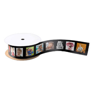 Personalised DIY Photo Template Satin Ribbon