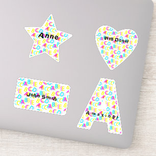 Personalised Dizzy Colourful Letters Alphabet