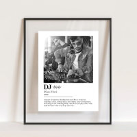 Personalised DJ Dictionary Definition Photo Gift