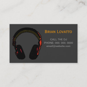 personalised dj electronic music business card