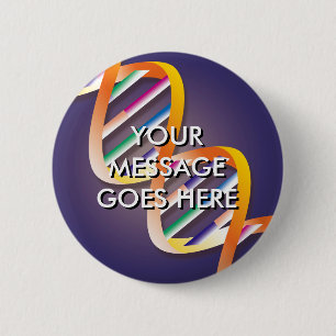 Personalised DNA Spotlight 6 Cm Round Badge