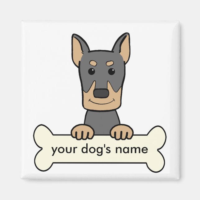 Personalised Doberman Magnet (Front)