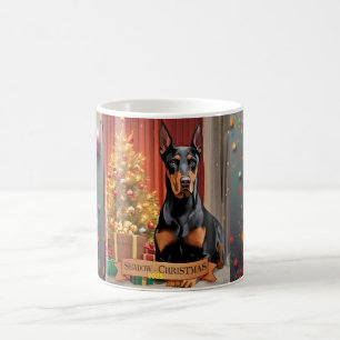 Personalised Doberman Pinscher Christmas Mug – Cus