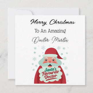 Personalised Doctor Christmas Card