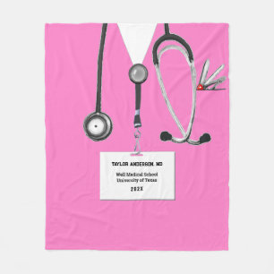 Personalised Doctor Gift Ideas Fleece Blanket