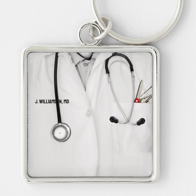 Personalised Doctor Gift Key Ring (Front)