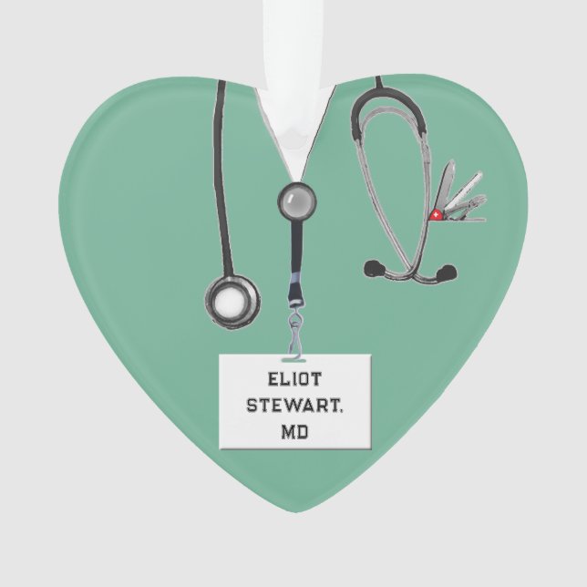 Personalised Doctor Gift Ornament (Front)