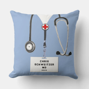 Personalised Doctor Gift Throw Pillow